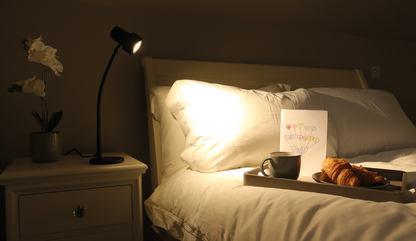 Compact Light next to bed